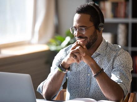 Man at computer